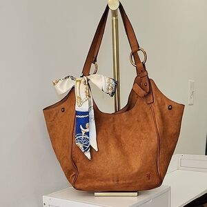 Frye Madison Leather Shoulder Brown  Bag Mobwife